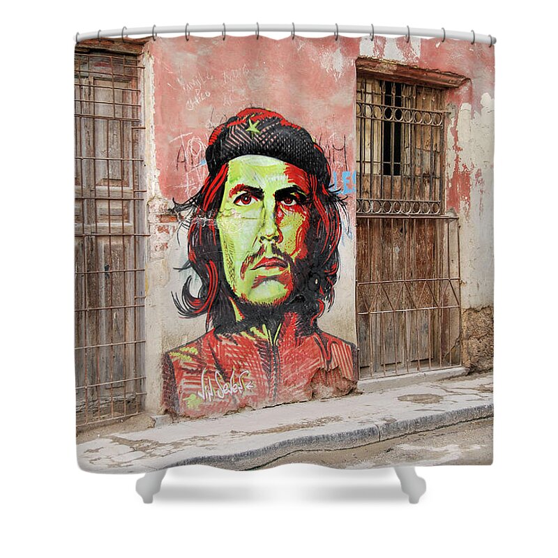 Cuba Shower Curtain featuring the photograph che by Marie Schleich