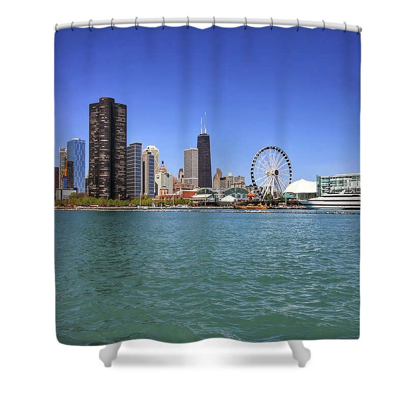 Chicago Shower Curtain featuring the photograph Chicago by Jackson Pearson