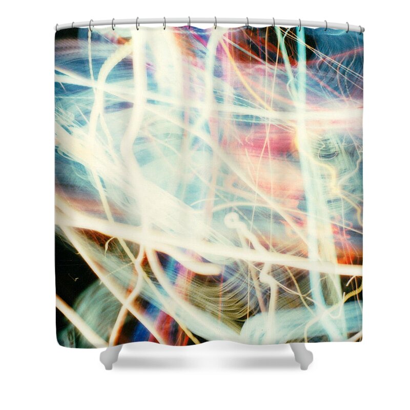 Squares Shower Curtain featuring the photograph Chicago lights 1 by JC Armbruster