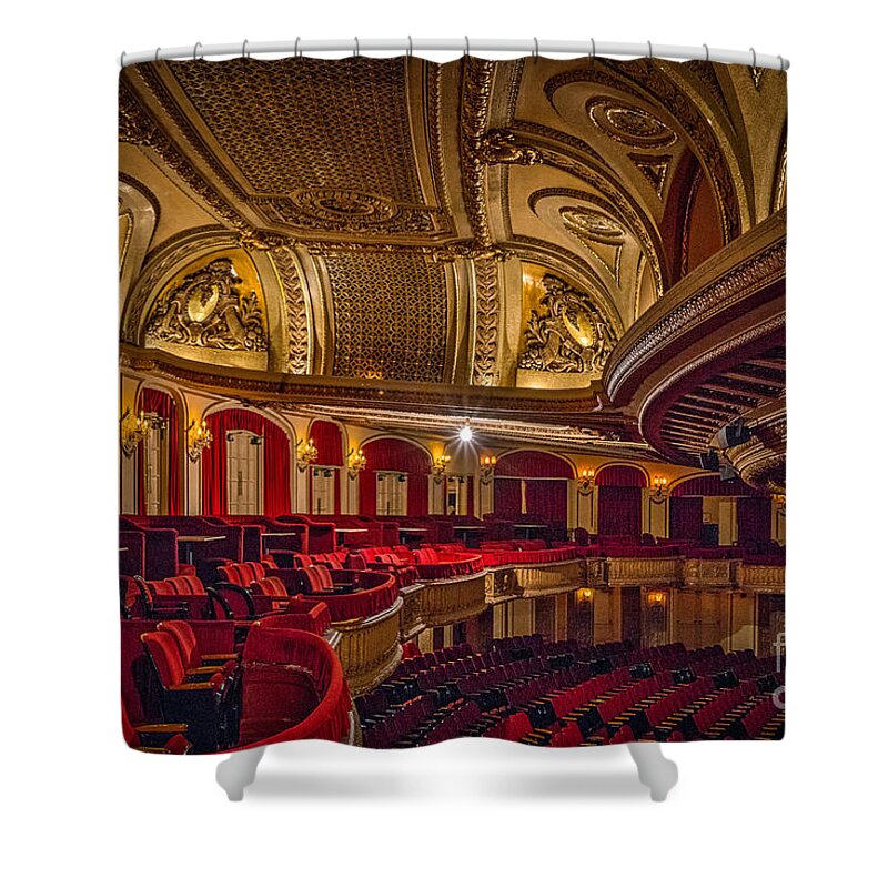 Chicago Shower Curtain featuring the photograph Chicago Theater interior by Izet Kapetanovic