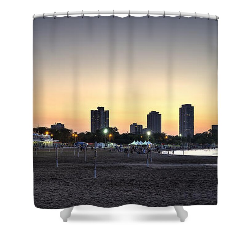 Chicago Shower Curtain featuring the photograph Chicago's North Avenue Beach by Matt Hammerstein