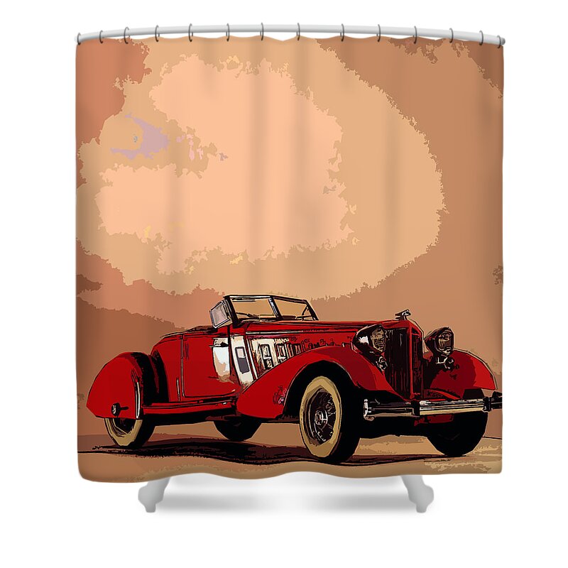 34 Packard Shower Curtain featuring the photograph Chili Pepper by James Rentz