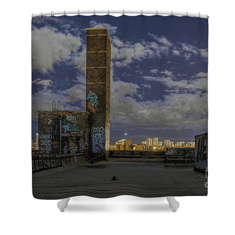 Sony Shower Curtain featuring the photograph Chinatown Roof by Steven K Sembach