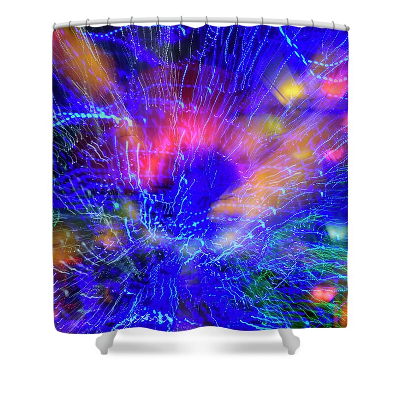 Chinese Lantern Festival Colorful Blue Shower Curtain featuring the photograph Chinese Lantern Festival by Roberta Kayne