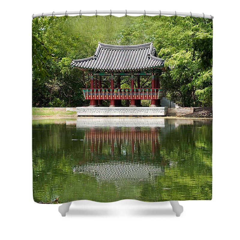 Outdoor Theater Shower Curtain featuring the photograph Chinese Theater by Brian Kinney