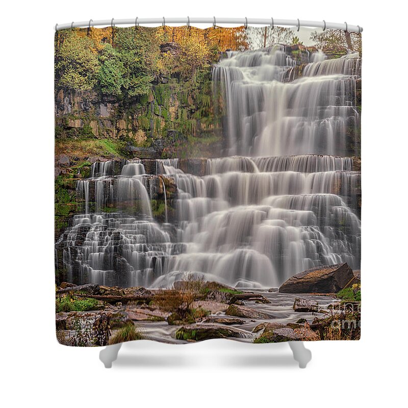 Waterfalls Shower Curtain featuring the photograph Chittenango Falls by Rod Best
