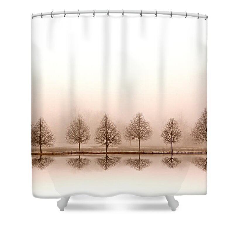 Fog Shower Curtain featuring the photograph Chloe by Skip Tribby