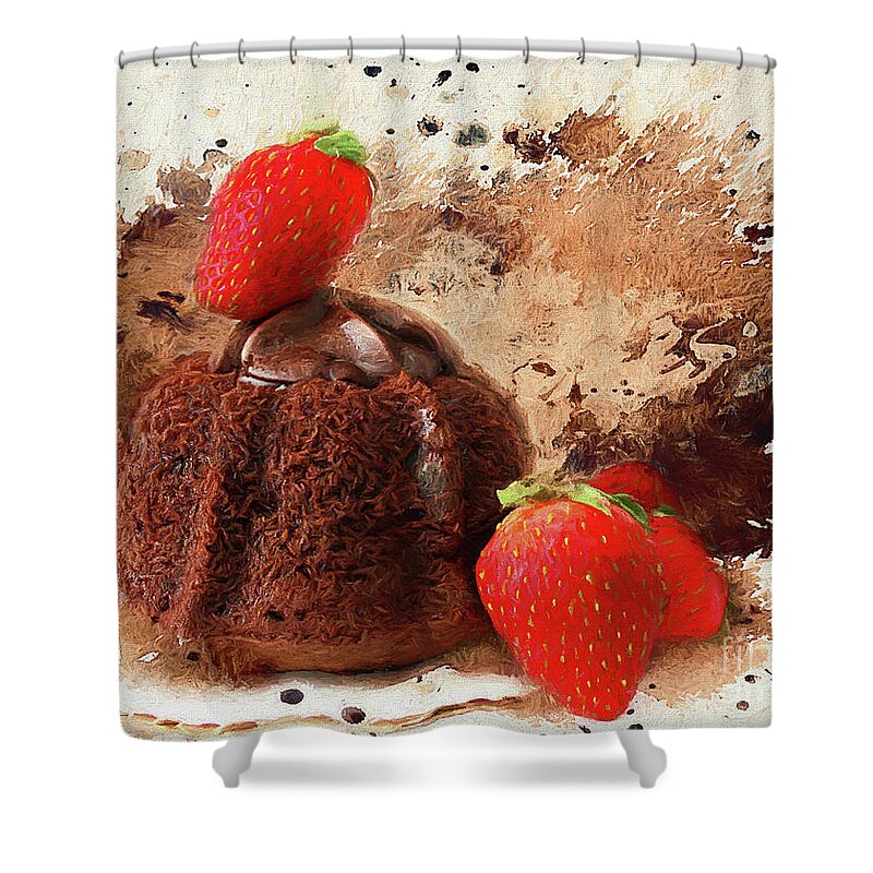 Chocolate Explosion Shower Curtain featuring the photograph Chocolate Explosion by Darren Fisher