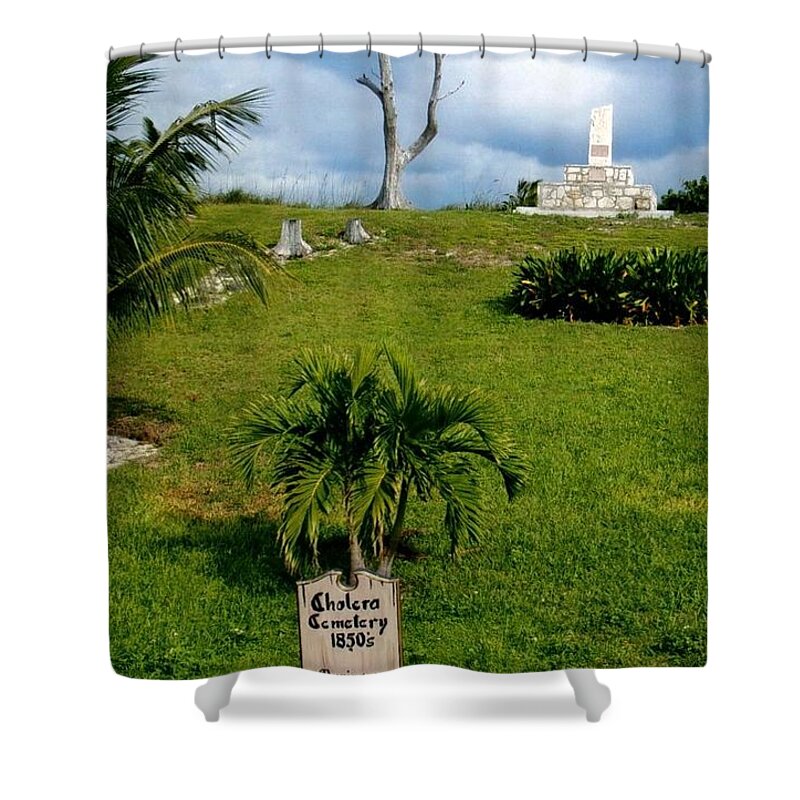 Bahamas Shower Curtain featuring the photograph Cholera Cemetary by Robert Nickologianis