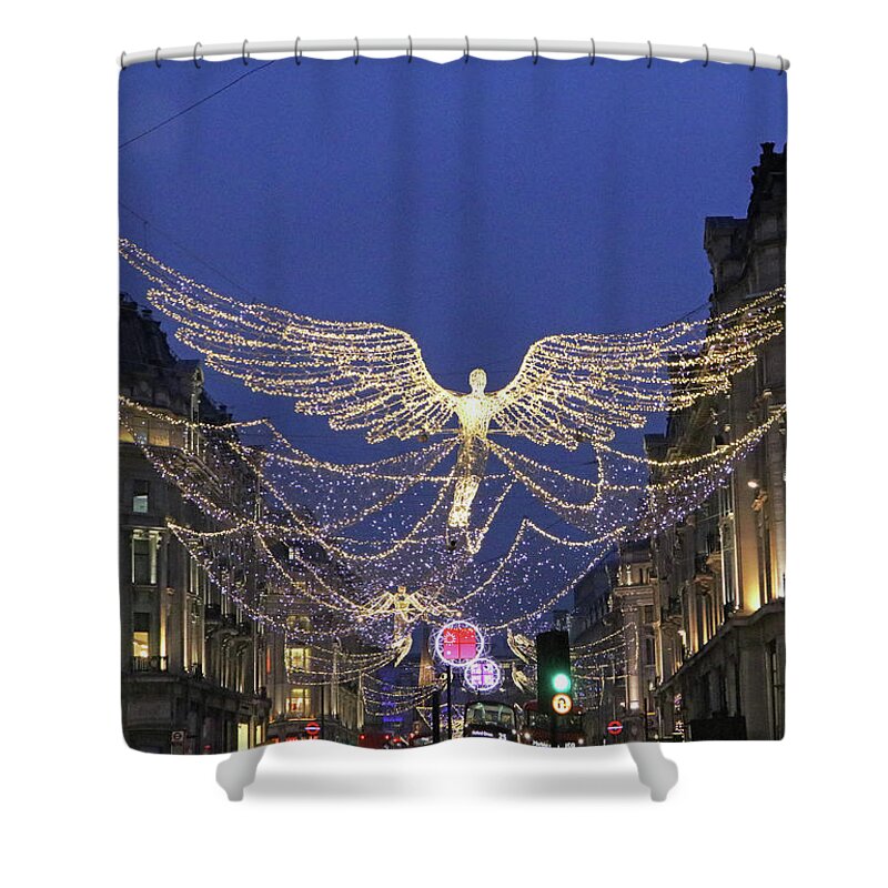 Christmas Shower Curtain featuring the photograph Christmas Angels by Tony Murtagh