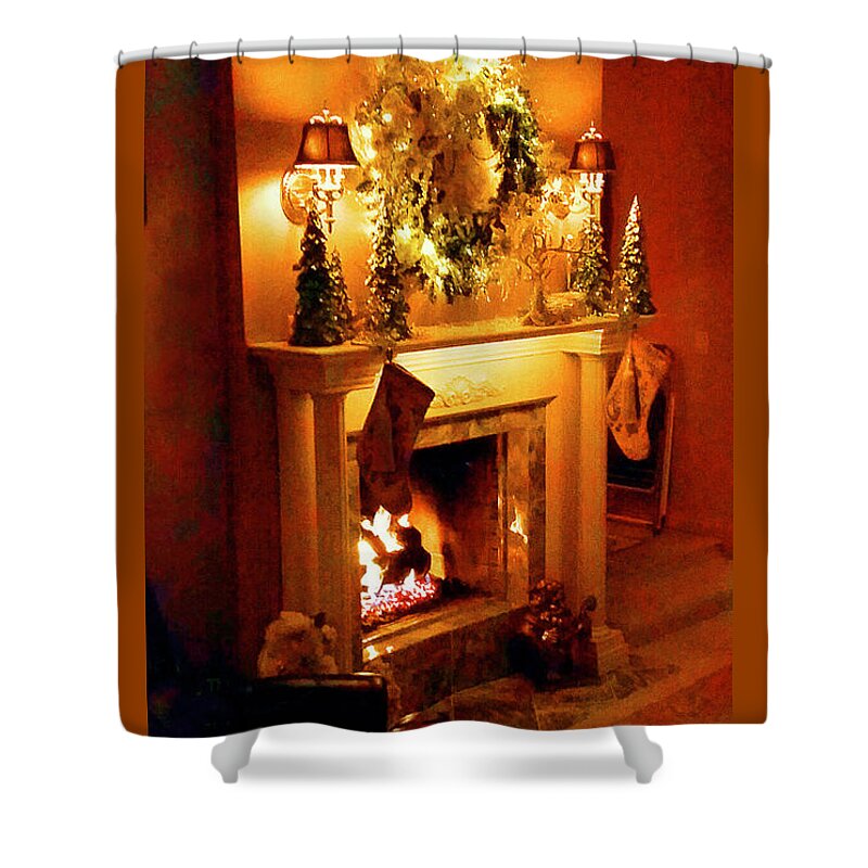 Christmas Shower Curtain featuring the photograph Christmas At Reilly's by CHAZ Daugherty