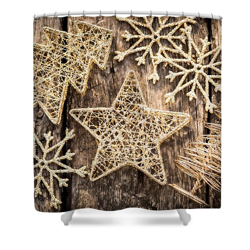 Christmas Shower Curtain featuring the digital art Christmas by Maye Loeser
