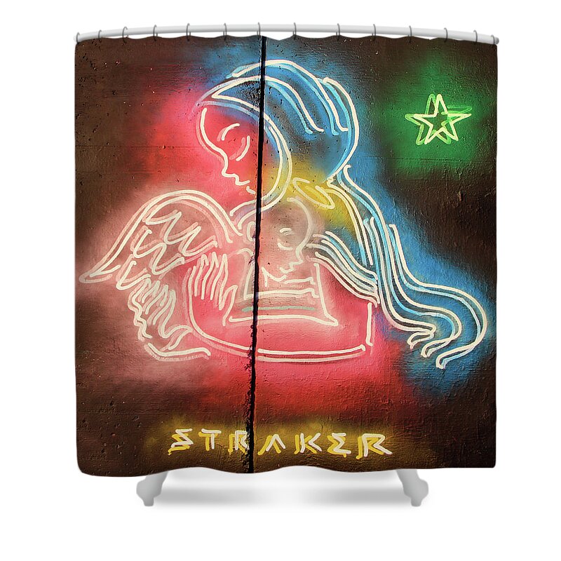 Nativity Shower Curtain featuring the photograph Christmas Wing by Munir Alawi