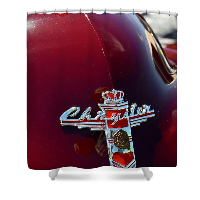  Shower Curtain featuring the photograph Chrysler Ornamentation by Dean Ferreira