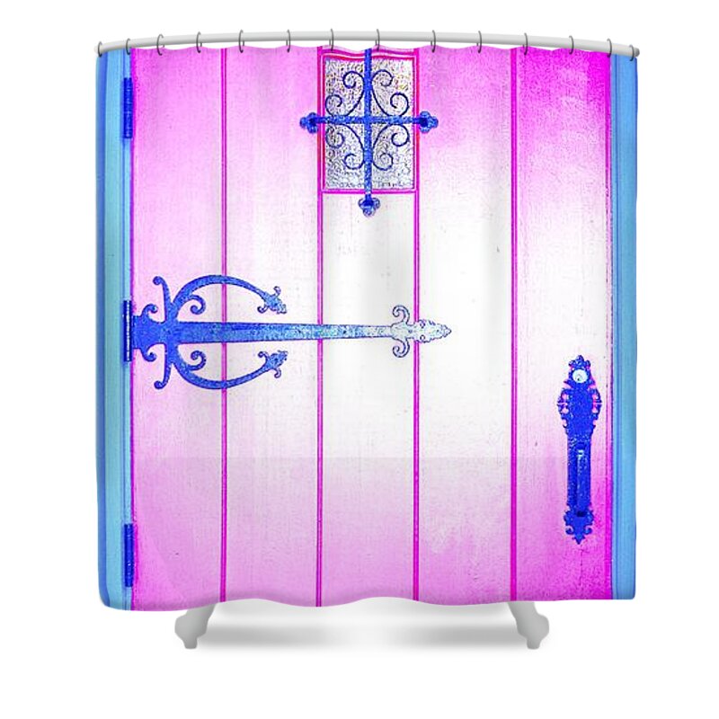 Church Shower Curtain featuring the photograph Church Door by Merle Grenz