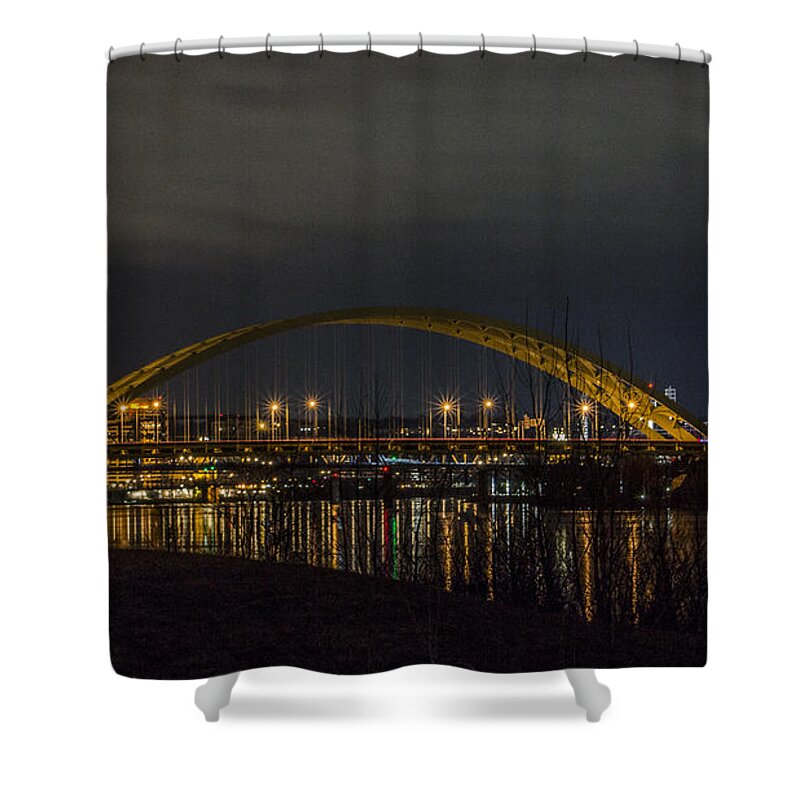 Cincinnati Shower Curtain featuring the photograph Cincinnati Arch by Jason Finkelstein