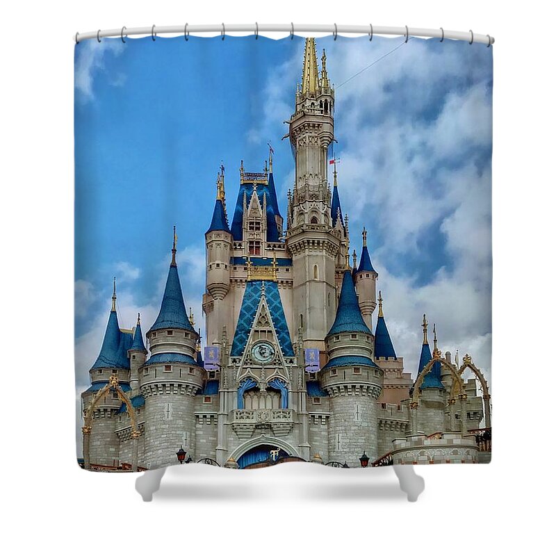 Castle Shower Curtain featuring the photograph Cinderella Castle by Chris Montcalmo