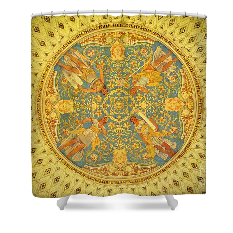 Greek Shower Curtain featuring the photograph Circle of Art by Jost Houk