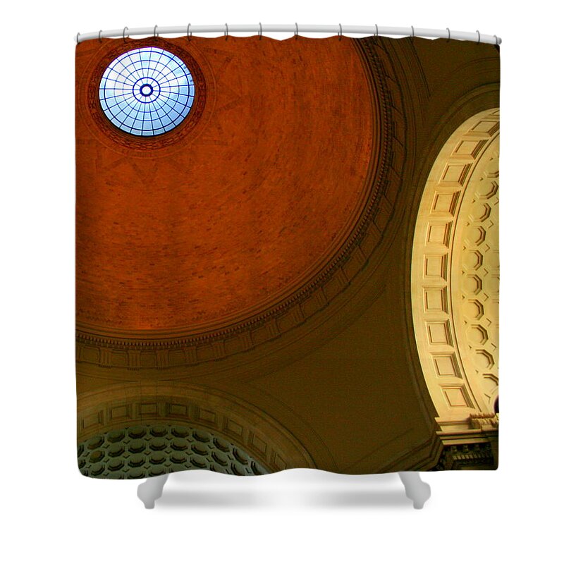 Architecture Shower Curtain featuring the photograph Circular Vision by Julie Lueders 