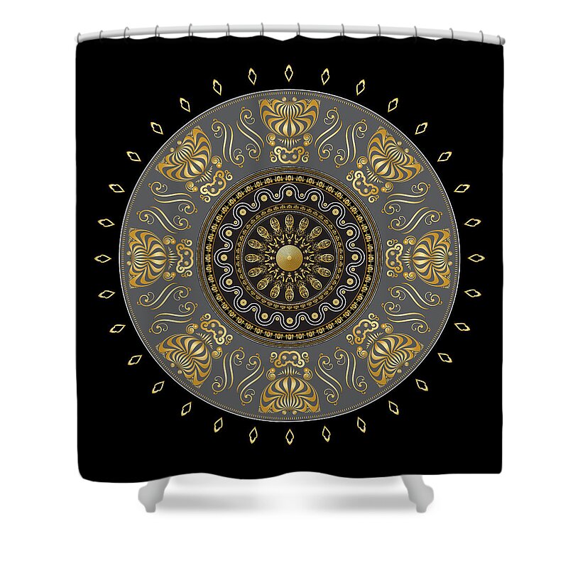 Mandala Shower Curtain featuring the digital art Circulosity No 3013 by Alan Bennington