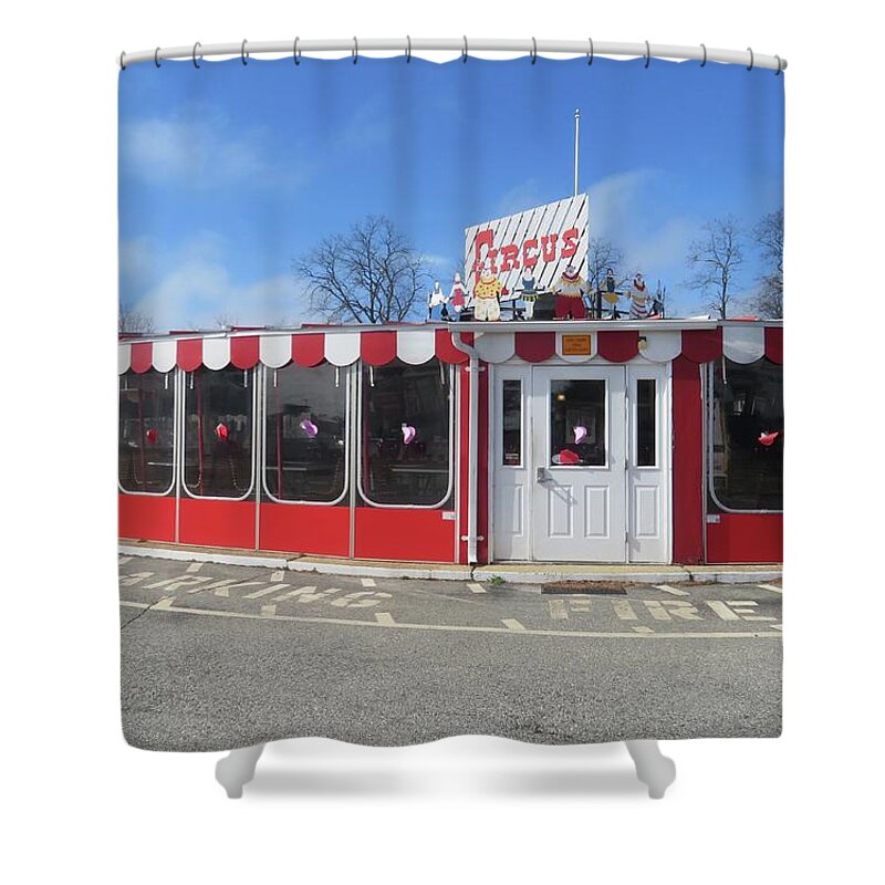 Circus Drive In Shower Curtain featuring the photograph Circus Drive in by Melinda Saminski