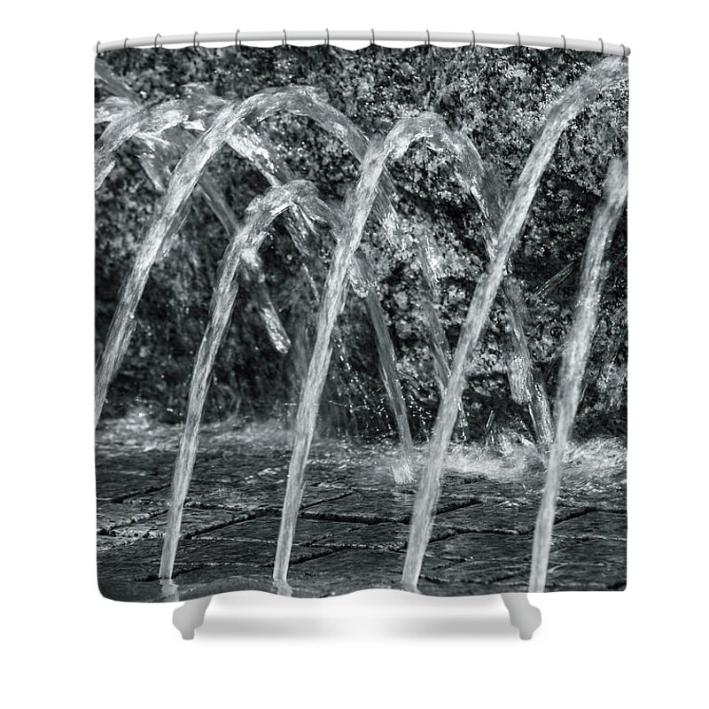 Water Shower Curtain featuring the photograph City Fountain by Jason Hughes
