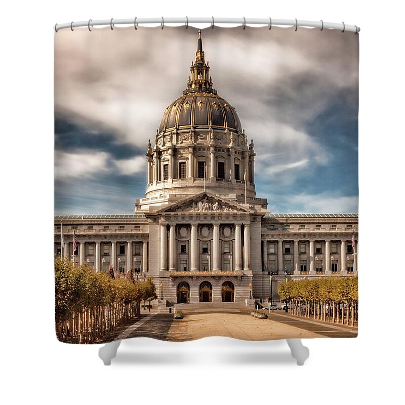San Francisco Shower Curtain featuring the photograph City Hall by Diana Powell