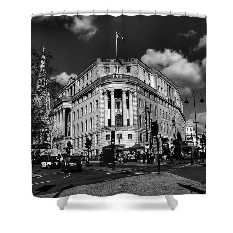 London Shower Curtain featuring the photograph City of London by Joshua Miranda