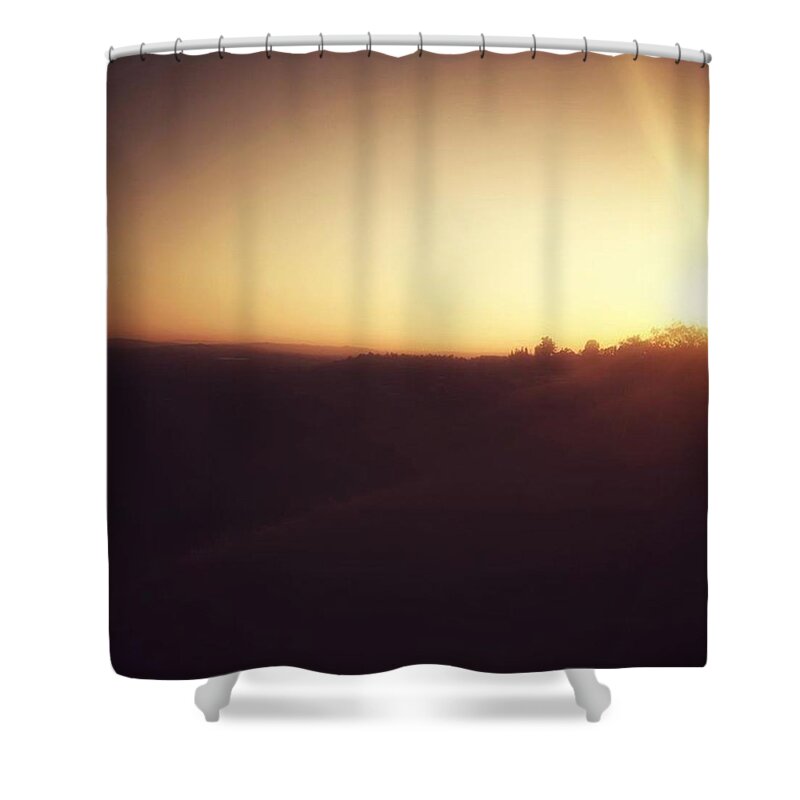 Jeremy Smiljanich Shower Curtain featuring the photograph Claremont Sunset #1 by Leah McPhail