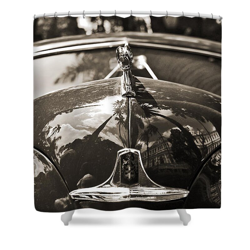 Dodge Shower Curtain featuring the photograph Classic Car Detail - Dodge 1948 by Carlos Alkmin