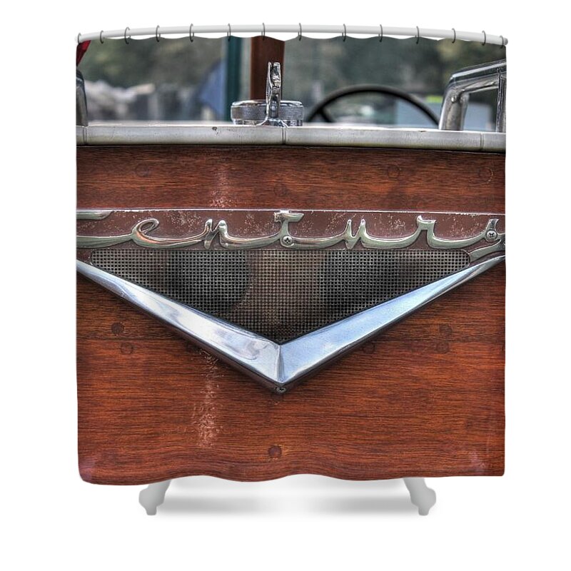 Wooden Boat Shower Curtain featuring the photograph Classic Wooden Boat by Jane Linders