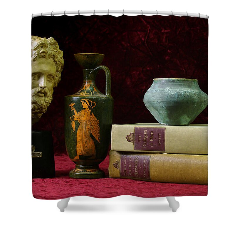 Still Life Shower Curtain featuring the photograph Classical Greece by Rein Nomm