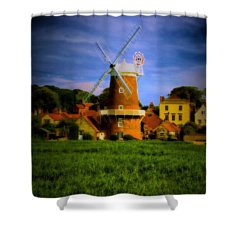 Landscapes Shower Curtain featuring the photograph Cley Mill Norfolk by Mark Egerton