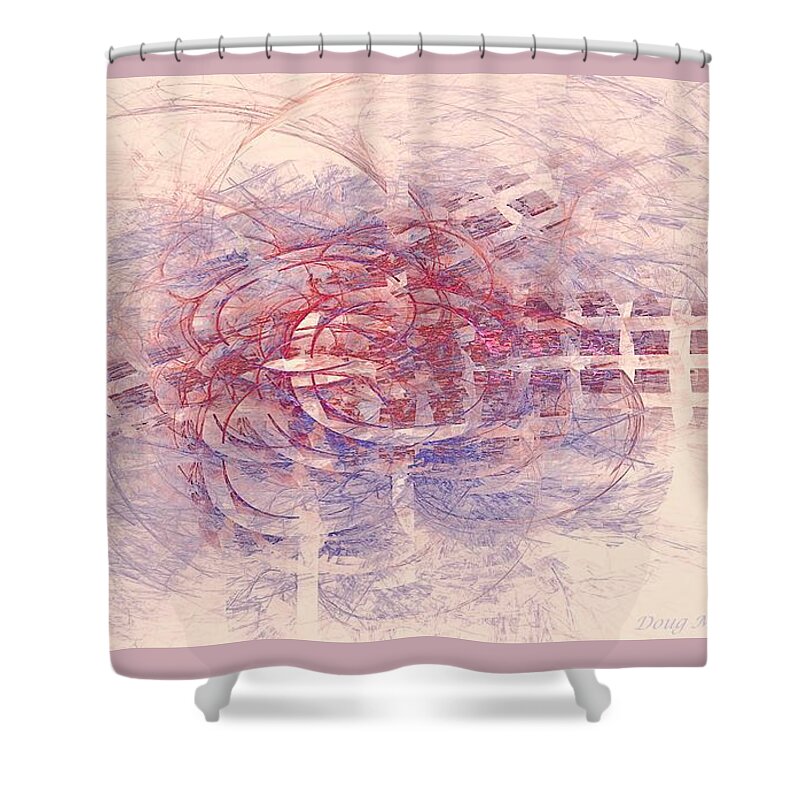 Cloistered Shower Curtain featuring the digital art Cloistered Thoughts by Doug Morgan