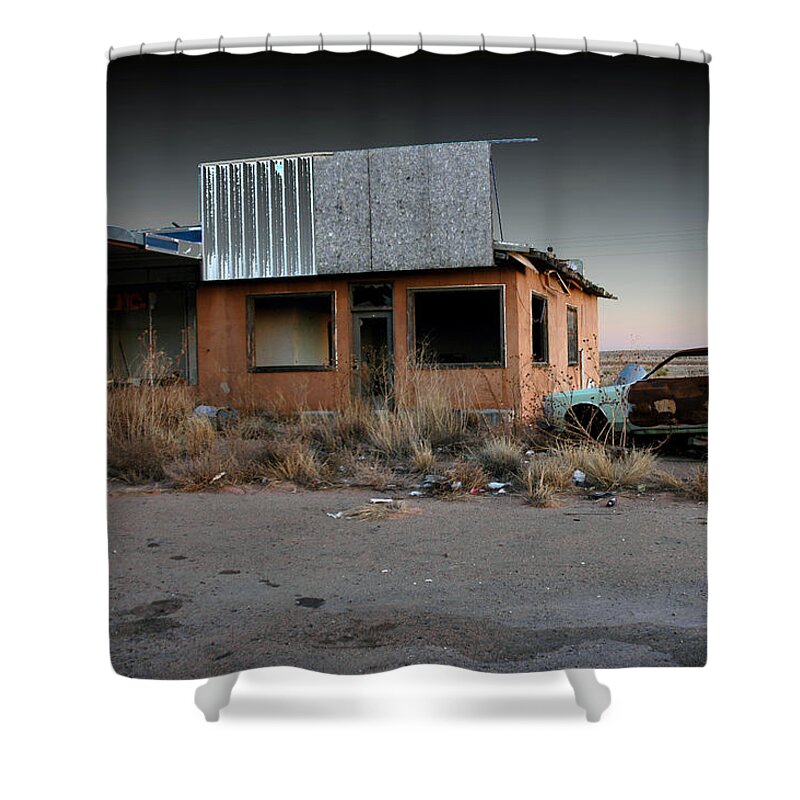 Abandoned Shower Curtain featuring the photograph Closed by DArcy Evans