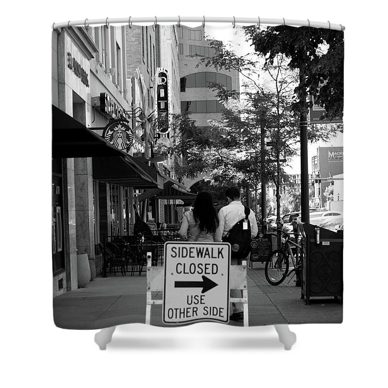 Street Shower Curtain featuring the photograph Closed by Robert Gray