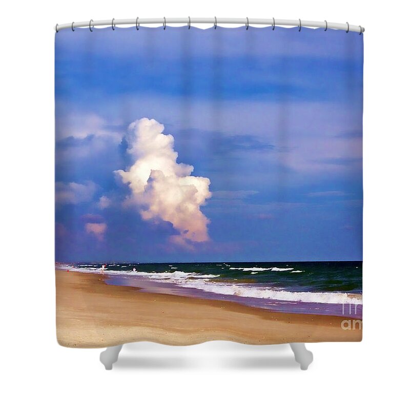 Clouds Shower Curtain featuring the photograph Cloud Approaching by Roberta Byram