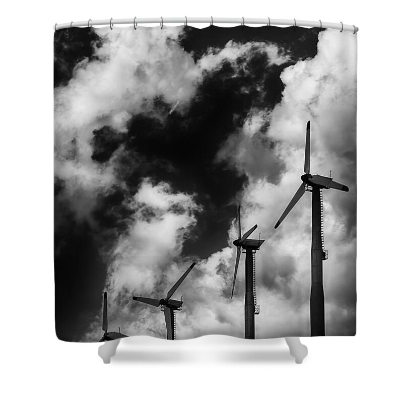 California Shower Curtain featuring the photograph Cloud Blowers by Alexander Fedin