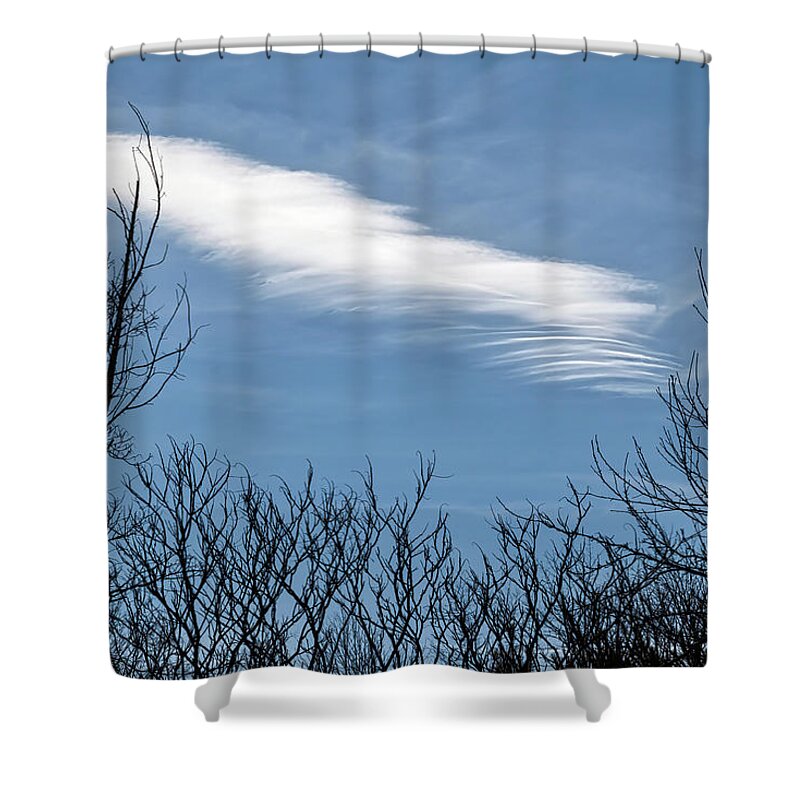 Silhouettes Shower Curtain featuring the photograph Cloud Chasing - by Julie Weber