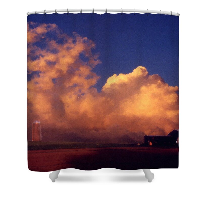 Landscape Shower Curtain featuring the photograph Cloud Farm by Sam Davis Johnson