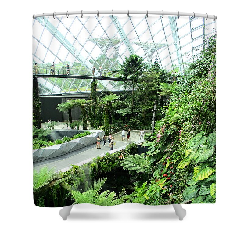 Gardens By The Bay Shower Curtain featuring the photograph Cloud Forest 19 by Randall Weidner