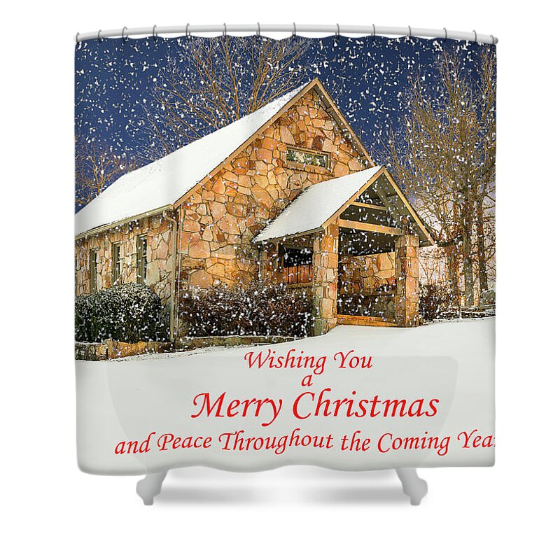 Calendar Shower Curtain featuring the photograph Cloudland Presbyterian Church by Norman Peay
