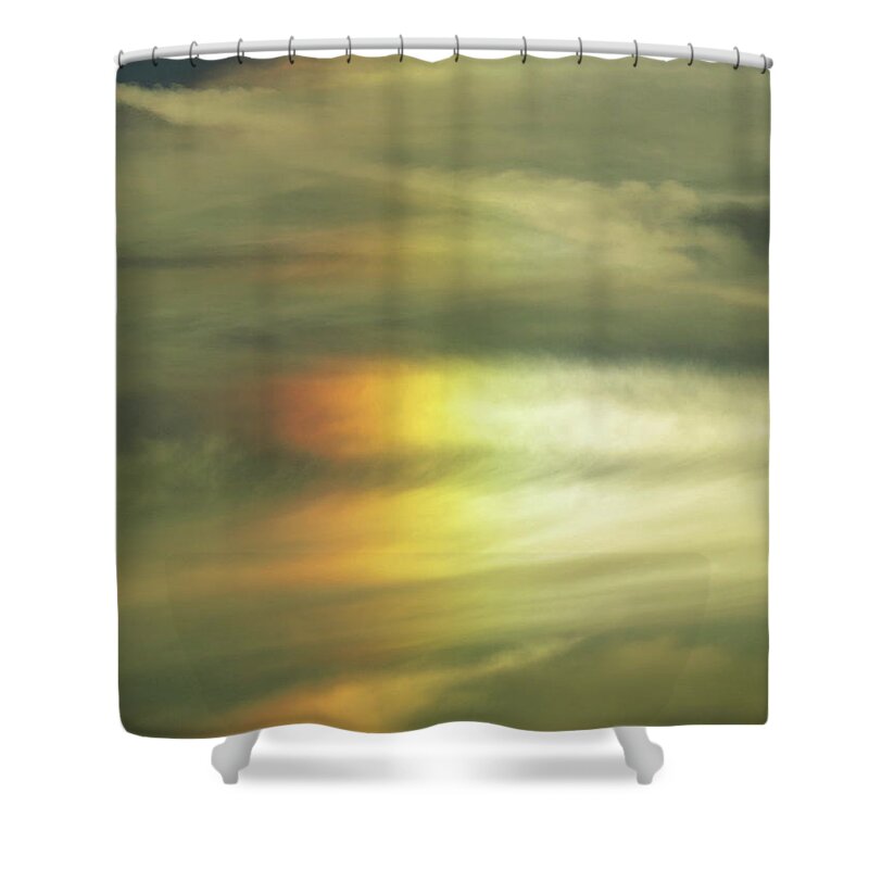Clouds Shower Curtain featuring the digital art Clouds And Sun by Kathleen Illes