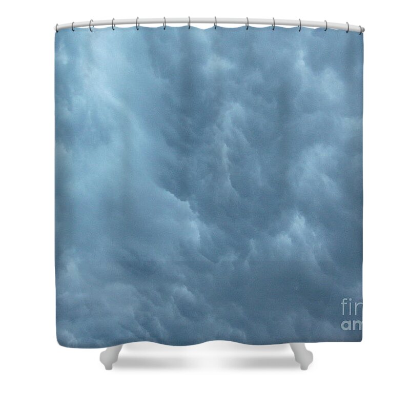 Clouds Shower Curtain featuring the photograph Clouds Like the Sea by Deborah Crew-Johnson