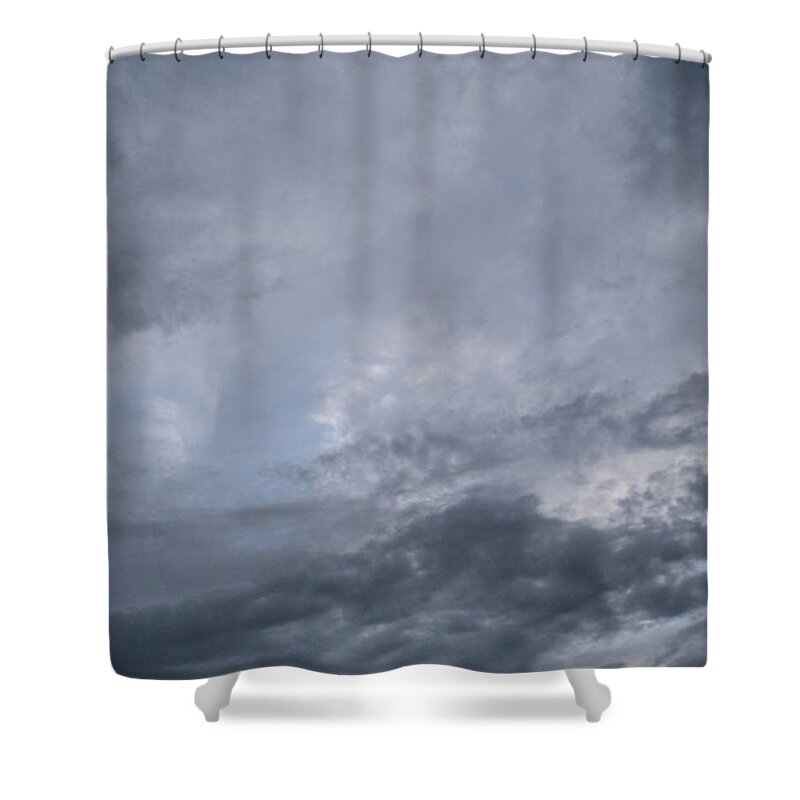 Blue Shower Curtain featuring the photograph Clouds by Megan Dirsa-DuBois