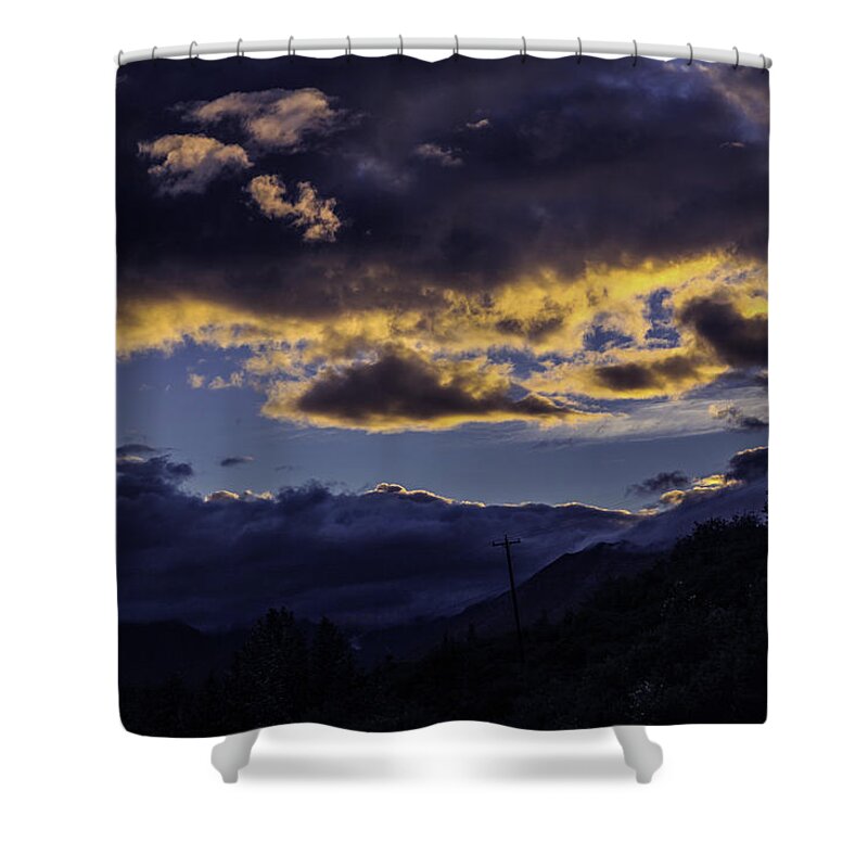 Alaska Shower Curtain featuring the photograph Clouds Over Alaska by Madeline Ellis