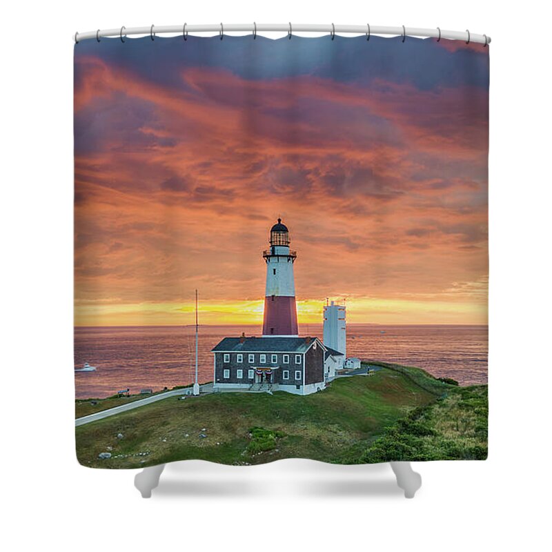 Montauk Shower Curtain featuring the photograph Clouds Over Montauk by Sean Mills