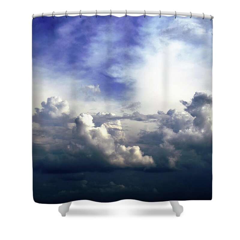 Cloudscape Fourteen Shower Curtain featuring the photograph Cloudscape Fourteen by Tom Druin