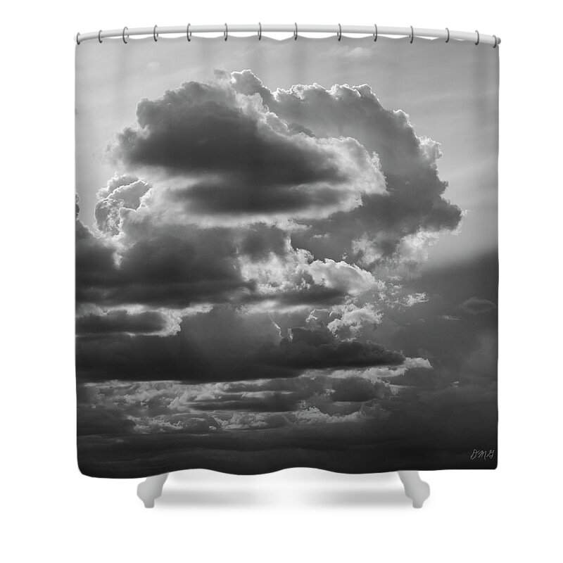 Atmosphere Shower Curtain featuring the photograph Cloudscape XV BW SQ by David Gordon