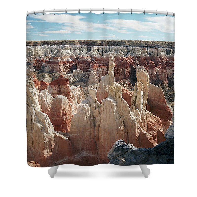 Tom Daniel Shower Curtain featuring the photograph Coal Mine Canyon #3 by Tom Daniel